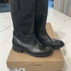 Clark’s leather waterproof tall boots